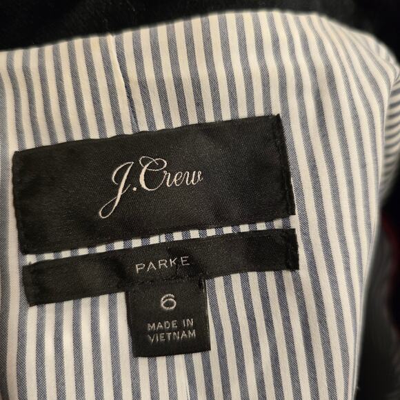 Women's J. Crew Black Velvet "Parke" Lined Blazer Jacket | Size 6 - Picture 9 of 10